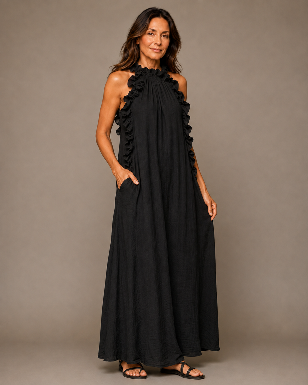Amara Maxi Dress (Black)
