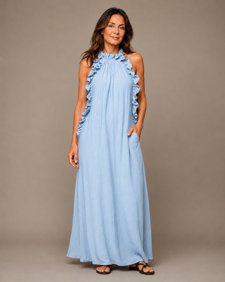Amara Maxi Dress (Light Blue)